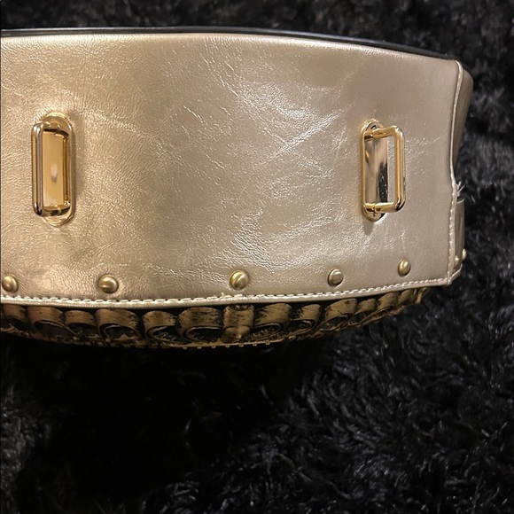 Gold and Black Clock purse vintage look - Picture 5 of 5